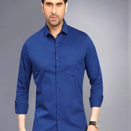 Bought First Spread Collar Classic Casual Shirt-image-39