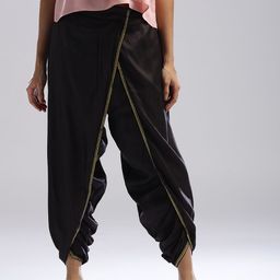 W Black Dhoti Pants-picture-10