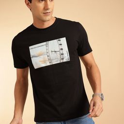French Connection Men Printed Pure Cotton T-shirt-image-47