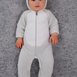 Cherry Crumble Infants Hooded Rompers-image-6