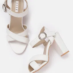 ELLE Women Open Toe Block Heel-24