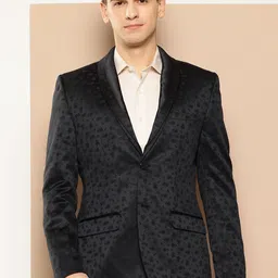 INVICTUS Self-Design Slim Fit Smart Casual Blazer-image-37