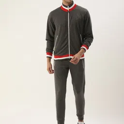 Sports52 wear Solid Mock Collar Tracksuit-picture-23