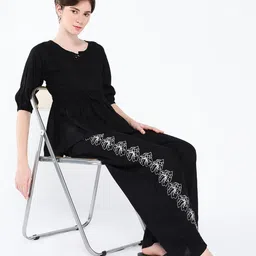 SHOWOFF Embroidered Tunic With Trousers Co-Ords-image-41