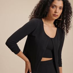 The Roadster Lifestyle Co. Top & Trousers With Shrug-image-57