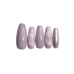 SOEZI Set Of 5 Press On Artificial Nails - Pink-image-40