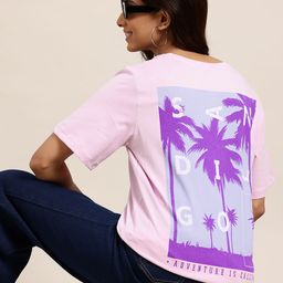 HERE&NOW Printed Pure Cotton T-shirt-picture-42