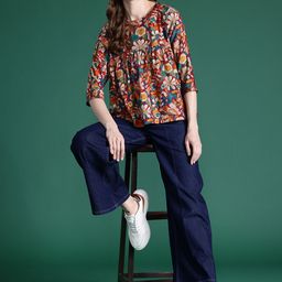 DressBerry Floral Printed A-Line Top-picture-42