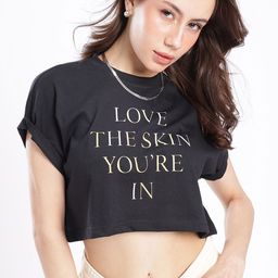 glitchez Modern Classic Typography Printed Oversized Crop T-shirt-image-60