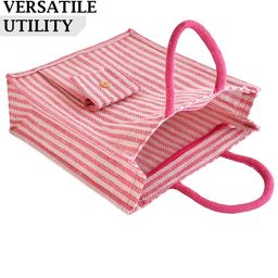 Kuber Industries Pack of 3 Striped Handheld Bag image 5