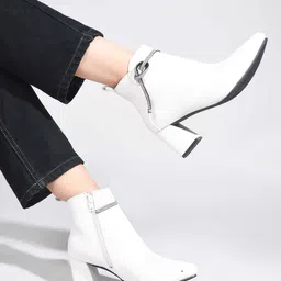 SHUZ TOUCH Embelished Block-Heeled Regular Boots image 1