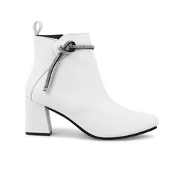 SHUZ TOUCH Embelished Block-Heeled Regular Boots image 4