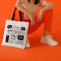 ARTBUG Printed Shopper Tote Bag-image-77