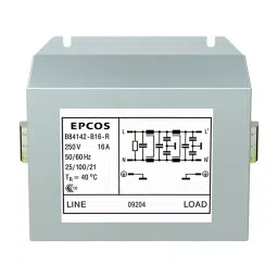 Epcos B84142B*R000 Series Screw Mount EMC Filter 1 Phase 25 Amp Current Rating 250 V AC/DC 113 mm Length, B84142B0025R000 (Pack of 3)-5