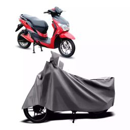 Auto Pearl Two Wheeler Cover with Bag for Hero Electric Electric Dash, Silver-image-65