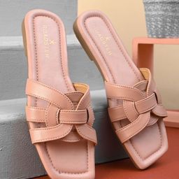 The Roadster Lifestyle Co Women Solid Party Square Shape Open Toe Flats-image-89