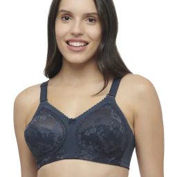 Triumph Blue Lace Work Everyday Bra-image-56