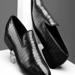 Bacca Bucci Men's NAPLES Black Formal Loafers-image-1