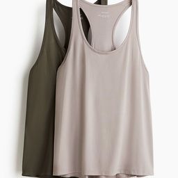H&M 2-Pack Sports Vest Tops With DryMove-image-94