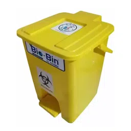 Polywell 10 L Bio Bin Pedal Dustbin Yellow, PWBB10P (Domestic Grade)-image-1