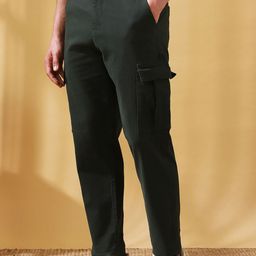 Dennis Lingo Men Straight Fit Cargos Trousers-image-104