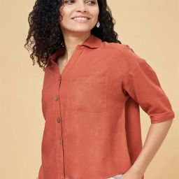 Honey by Pantaloons Rust Regular Fit Shirt-picture-26