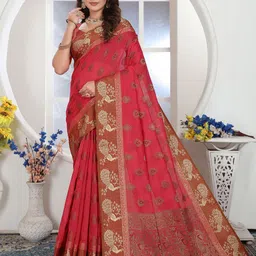 ISHIKA FAB Woven Design Zari  Chanderi Saree-picture-10