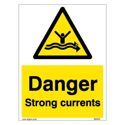 SUNSIGNS Danger Strong Currents Signages Size 150x100 mm HP Print + Vinyl + ACP Sheet, SN0031-picture-14