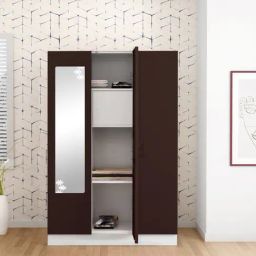 Godrej Interio Slimline 3-Door Steel Almirah, Russet (1-Year Warranty, 1 Locker)-image-98