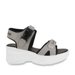 Shoetopia Women's Grey Floater Wedges-image-95