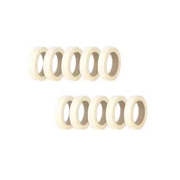 GENERIC Adhesive Masking Tape 24 mm (1 inch) 20 m Off White (Pack of 10)-image-35