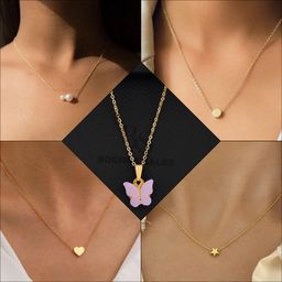 Boghra Sales Women Set Of 5 Gold-Plated Brass Pearls Chain-28