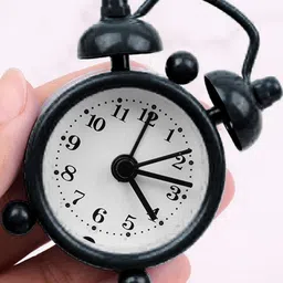 ASIDEA Black Traditional Analogue Alarm Clock-48