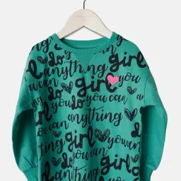 Angel & Rocket Kids Sea Green Printed Full Sleeves Sweatshirt-image-48