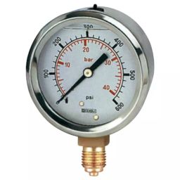 RS PRO Bottom Entry Pressure Gauge, Range: 0-200 PSI, 2351297-image-45
