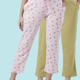 Dreamz by Pantaloons Pink Green Cotton Printed Pyjamas-image-38