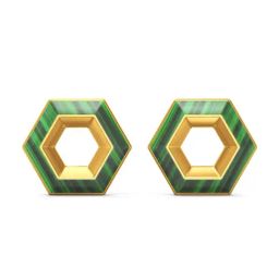 Joyalukkas Gold 18k Hexa Gem Stylish Stud Earrings for Women-image-52