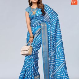 Moda Rapido Bandhani Zari Saree-image-30