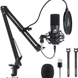 MAONO AU-A04 Condenser USB Microphone Kit (Black) image 1