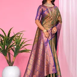 jayant creation Green Art Silk Barasi Sarees-picture-44