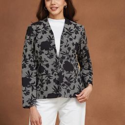 Fabindia Floral Printed Cotton Open Front Jacket-picture-28