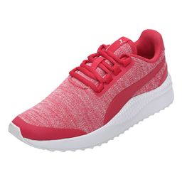 PUMA Pacer Next FS Knit Jr Lace Up Casual Shoes - Rose Pink & White-image-4