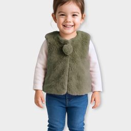 mi arcus Mi ArcusWinter Wear Sleevless Vest Cameo Brown-picture-48