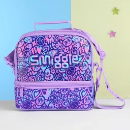 Smiggle Lunch Bag with Emoji Pint-  Purple-picture-48