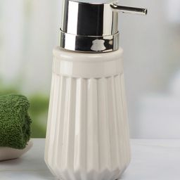 Kookee Ceramic Soap Dispenser handwash Pump for Bathroom, Set of 1, Grey (7983)-image-32