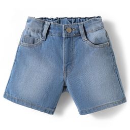 Pine Kids Cotton Woven Knee Length Solid Color Shorts - Light Blue-image-77