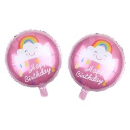 Birthday Popper Pink Happy Birthday Foil Balloons (Set of 2)Make Every Birthday Sparkle with Pink Elegance-image-7