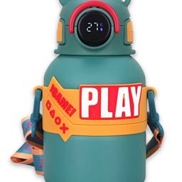 Little Surprise Box Stainless Steel Game Theme Water Bottle with Temperature Display Olive - 550ml-image-79