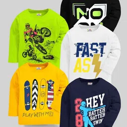 KUCHIPOO Boys 5 Printed T-shirt-image-54