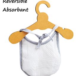 COCOON ORGANICS Anti Microbial Swaddle And Bib Set - White image 5